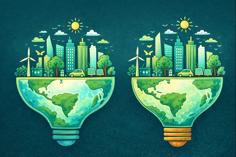 Renewable City Illustration
